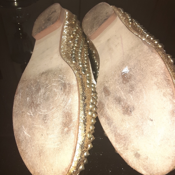 Gold studded/spike flats - Picture 5 of 5